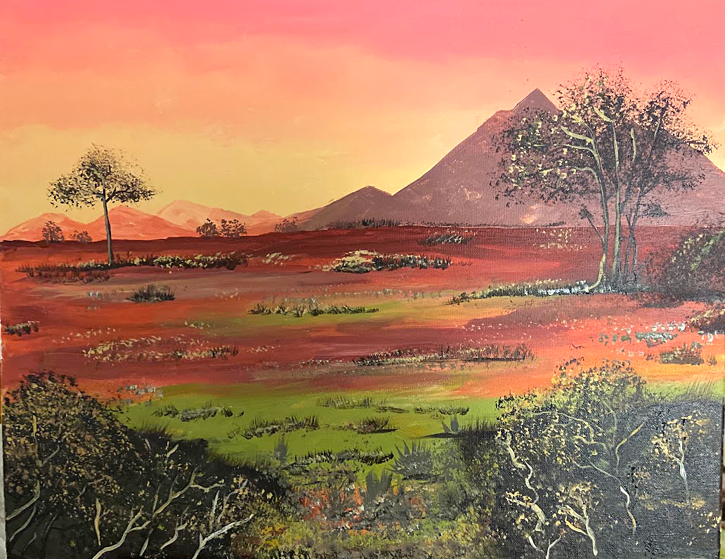 Original landscape painting by Sudheer Samudrala
